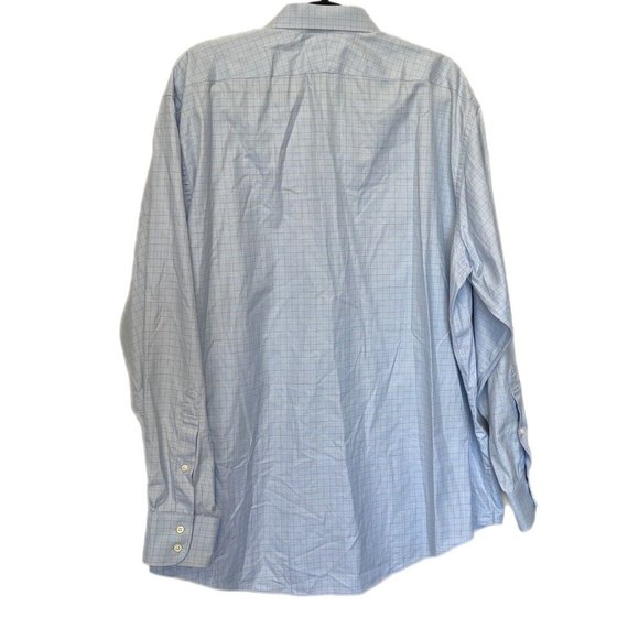 Brooks Brothers 1818 Mens Dress Shirt 18 - 36 Blue Egyptian Cotton Long Sleeve - Picture 3 of 13